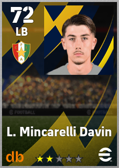 L. Mincarelli Davin — LB, OVR 72, MAX 72