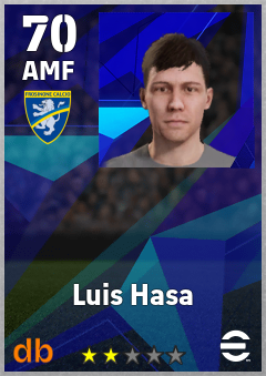 Luis Hasa — AMF, OVR 70, MAX 70
