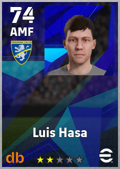 Luis Hasa — AMF, OVR 74, MAX 74