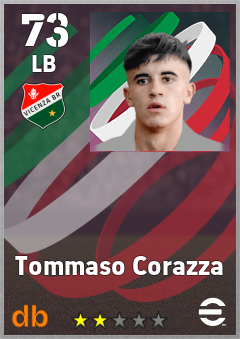 Tommaso Corazza — LB, OVR 73, MAX 73