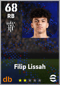 Filip Lissah — RB, OVR 68, MAX 68