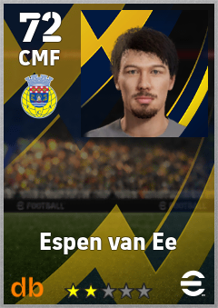Espen van Ee — CMF, OVR 72, MAX 72