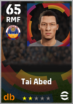 Tai Abed — RMF, OVR 65, MAX 65