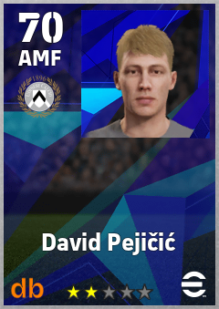 David Pejičić — AMF, OVR 70, MAX 70