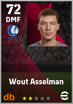 Wout Asselman eFootball player card