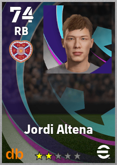Jordi Altena — RB, OVR 74, MAX 74