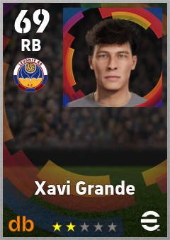 Xavi Grande — RB, OVR 69, MAX 69