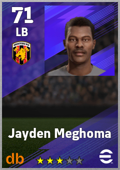 Jayden Meghoma eFootball player card