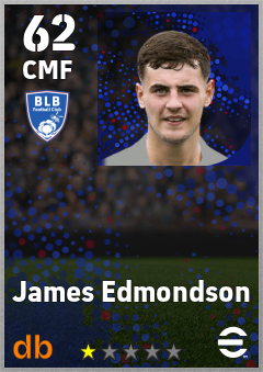James Edmondson — CMF, OVR 62, MAX 62