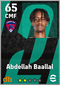Abdellah Baallal — CMF, OVR 65, MAX 65