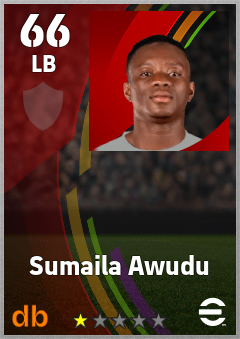Sumaila Awudu — LB, OVR 66, MAX 66