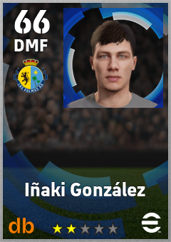 Iñaki González — DMF, OVR 66, MAX 66