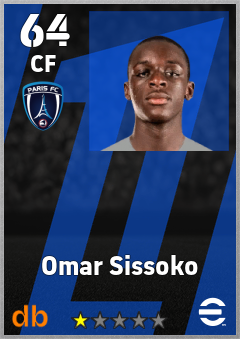 Omar Sissoko — CF, OVR 64, MAX 64