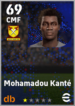 Mohamadou Kanté — CMF, OVR 69, MAX 69