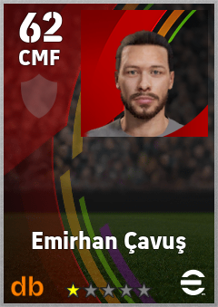 Emirhan Çavuş — CMF, OVR 62, MAX 62