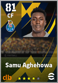 Samu Aghehowa — CF, OVR 81, MAX 81