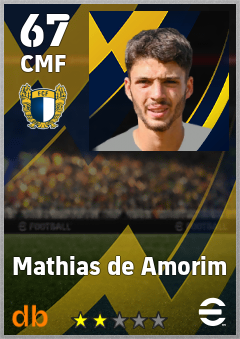 Mathias de Amorim — CMF, OVR 67, MAX 67