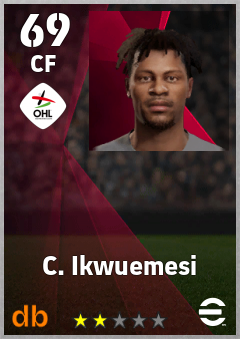 C. Ikwuemesi — CF, OVR 69, MAX 69