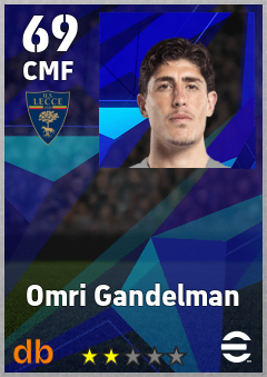 Omri Gandelman — CMF, OVR 69, MAX 69