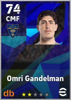 Omri Gandelman — CMF, OVR 74, MAX 74