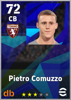Pietro Comuzzo eFootball player card