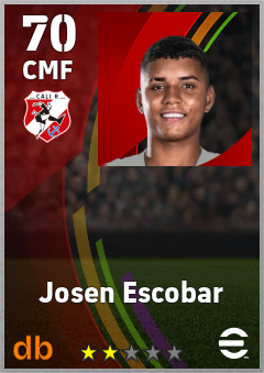 Josen Escobar — CMF, OVR 70, MAX 70