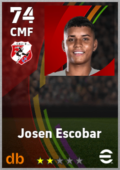 Josen Escobar — CMF, OVR 74, MAX 74