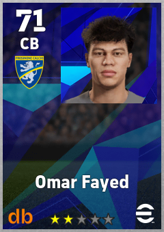 Omar Fayed — CB, OVR 71, MAX 71