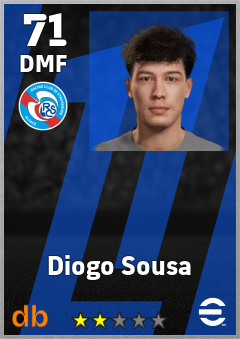 Diogo Sousa — DMF, OVR 71, MAX 71