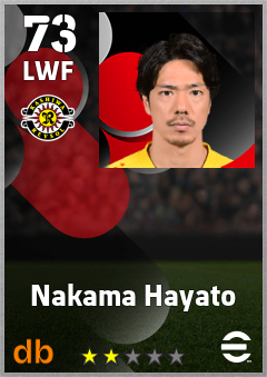 Nakama Hayato — LWF, OVR 73, MAX 73