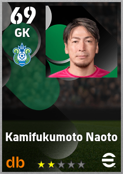 Kamifukumoto Naoto — GK, OVR 69, MAX 69