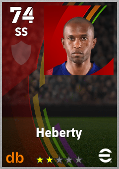 Heberty — SS, OVR 74, MAX 74