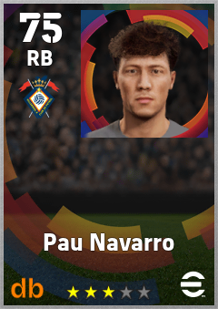 Pau Navarro — RB, OVR 75, MAX 75