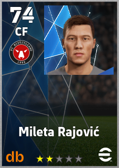 Mileta Rajović — CF, OVR 74, MAX 74