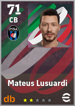 Mateus Lusuardi — CB, OVR 71, MAX 71