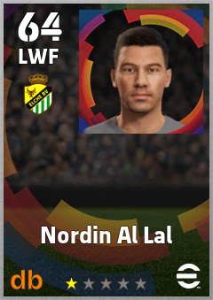 Nordin Al Lal — LWF, OVR 64, MAX 64