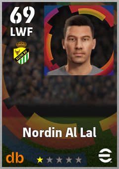 Nordin Al Lal — LWF, OVR 69, MAX 69