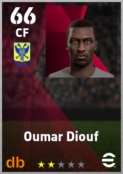 Oumar Diouf — CF, OVR 66, MAX 66