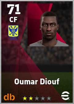 Oumar Diouf — CF, OVR 71, MAX 71