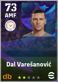 Dal Varešanović — AMF, OVR 73, MAX 73