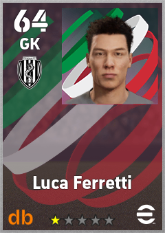 Luca Ferretti — GK, OVR 64, MAX 64