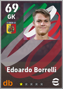 Edoardo Borrelli — GK, OVR 69, MAX 69