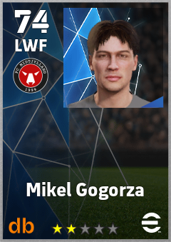Mikel Gogorza — LWF, OVR 74, MAX 74