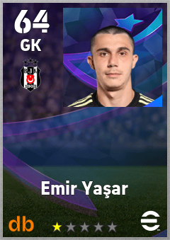 Emir Yaşar — GK, OVR 64, MAX 64