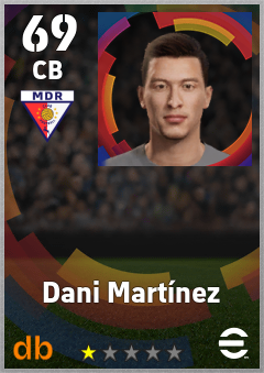 Dani Martínez — CB, OVR 69, MAX 69