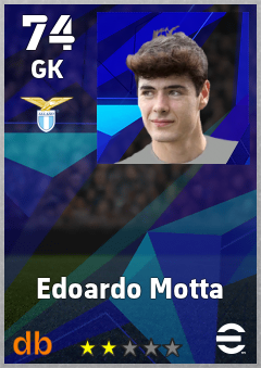 Edoardo Motta — GK, OVR 74, MAX 74