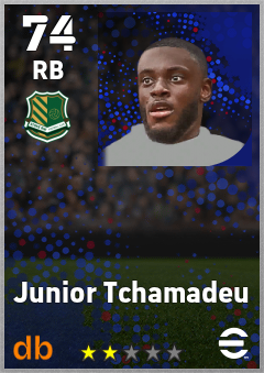 Junior Tchamadeu — RB, OVR 74, MAX 74
