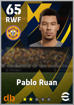 Pablo Ruan — RWF, OVR 65, MAX 65