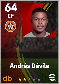 Andrés Dávila — CF, OVR 64, MAX 64
