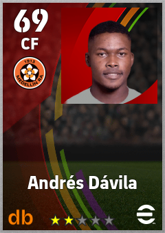 Andrés Dávila — CF, OVR 69, MAX 69